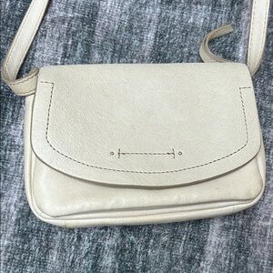 Lucky Cream Leather Shoulder Bag